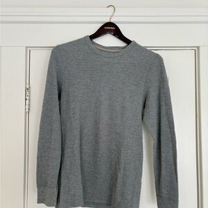 J. Crew Heather Gray Knit Thermal